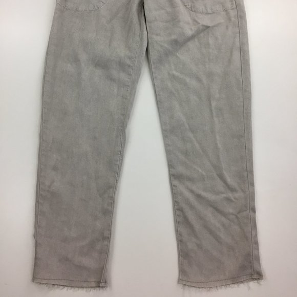 NWT ZARA Marshmallow Gray Slim Leg Drawstring Waist Mid-Rise The Jogger Pants - Picture 8 of 16